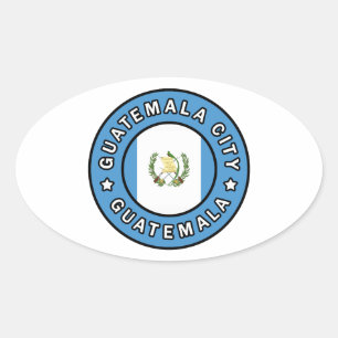 Guatemala City Guatemala Ovalt Klistermärke