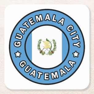Guatemala City Guatemala Underlägg Papper Kvadrat