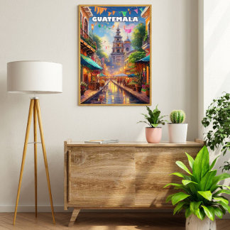 Guatemala Ciudad, entre volcans et mémoire vivante Poster