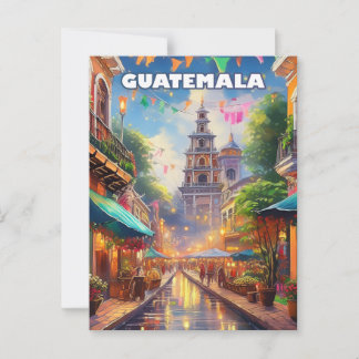 Guatemala Ciudad, entre volcans et mémoire vivante Vykort