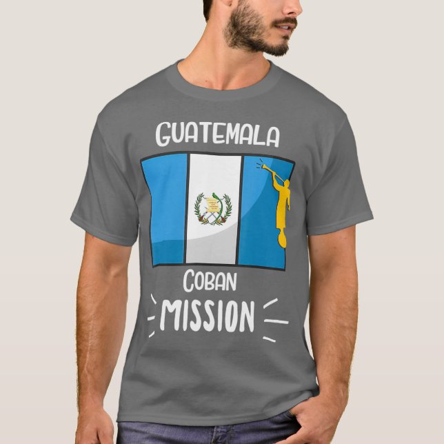 Guatemala Coban Mormon LDS Uppdrag missionär T Shirt (Framsida)