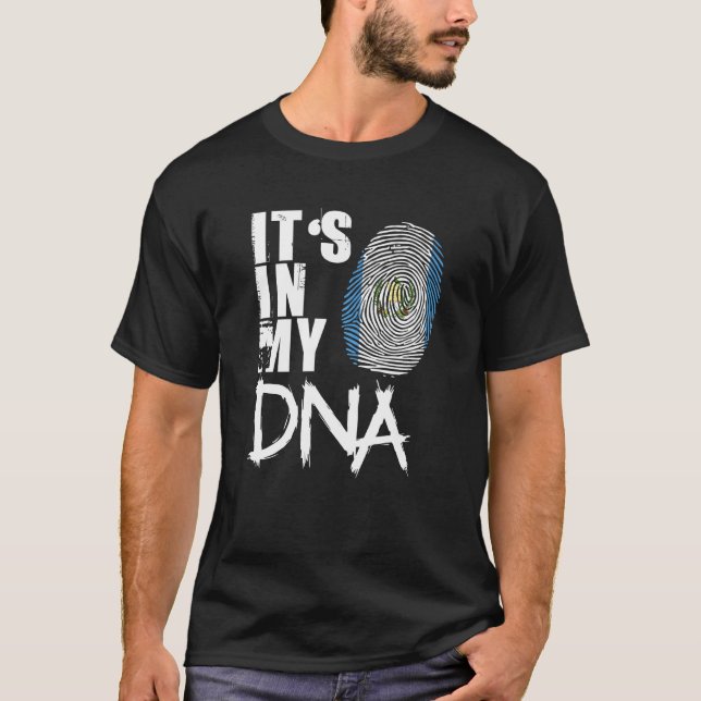 Guatemala Det är i min Dna Funny Guatemalan-Flagga T Shirt (Framsida)