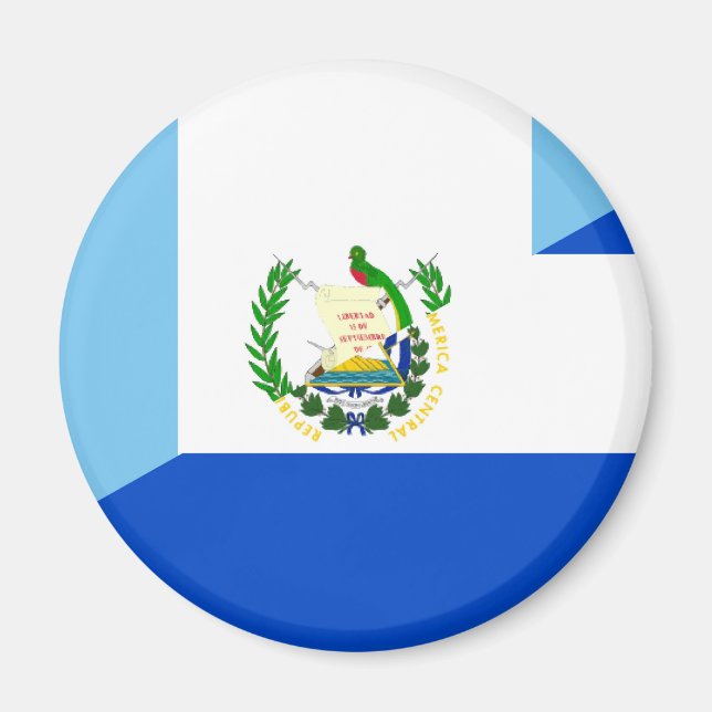 guatemala el salvador halv flagga land magnet (Framsidan)