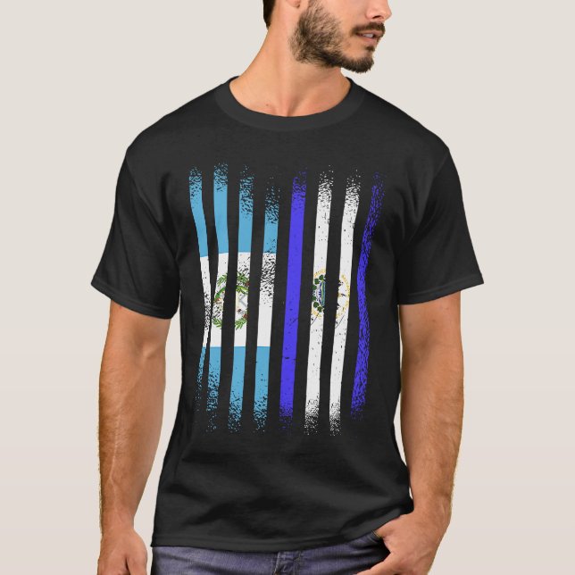 Guatemala Flag El Salvador Grown Country Flags Str T Shirt (Framsida)