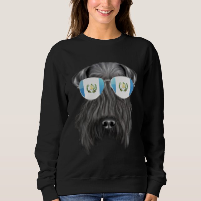 Guatemala Flag Kerry Blue Terrier Dog Guatemala Po T Shirt (Framsida)