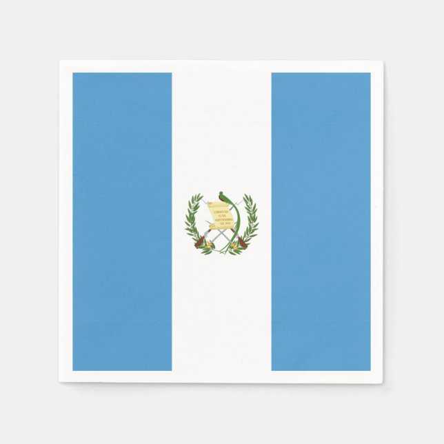 Guatemala flag  pappersservett (Framsidan)