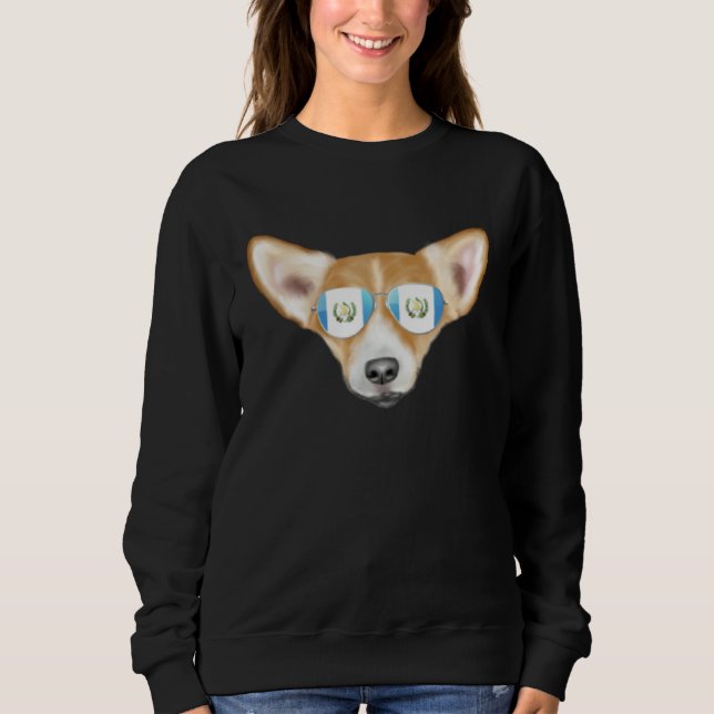 Guatemala Flag Pembroke Welsh Corgi Dog Guatemala  T Shirt (Framsida)