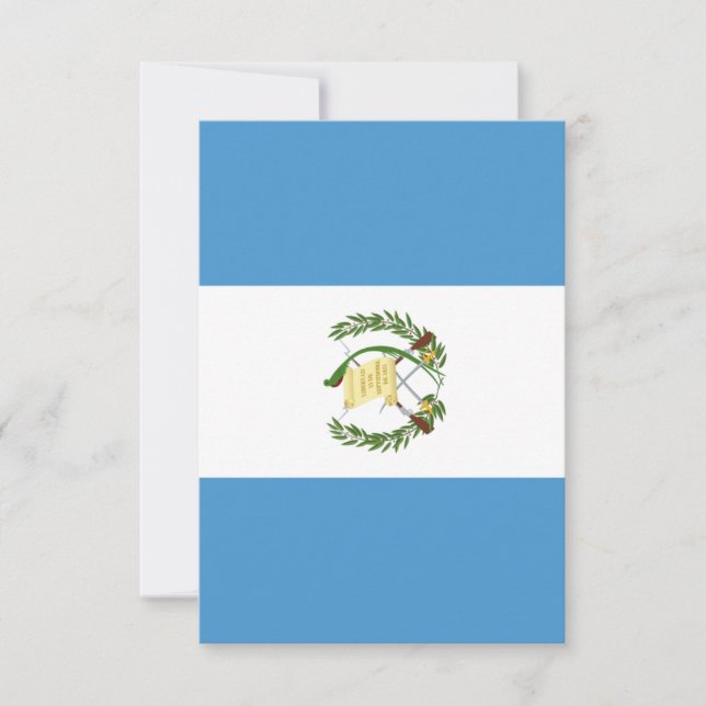 Guatemala flag  tack kort (Framsida)