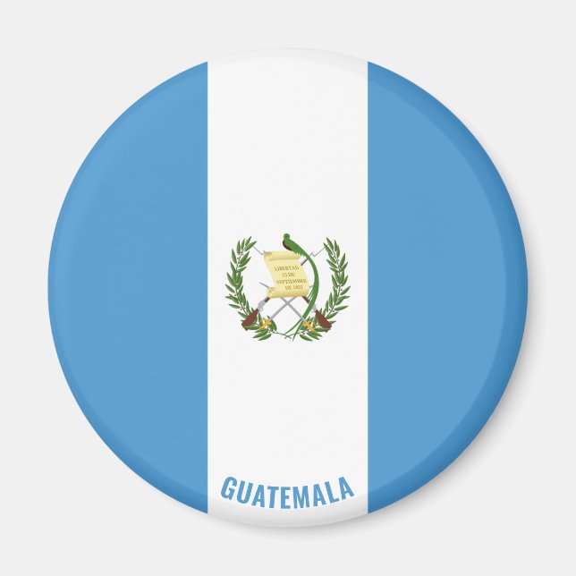 Guatemala Flagga Charming Patriotic Magnet (Framsidan)