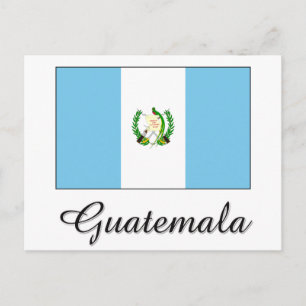 Guatemala Flagga Design Vykort