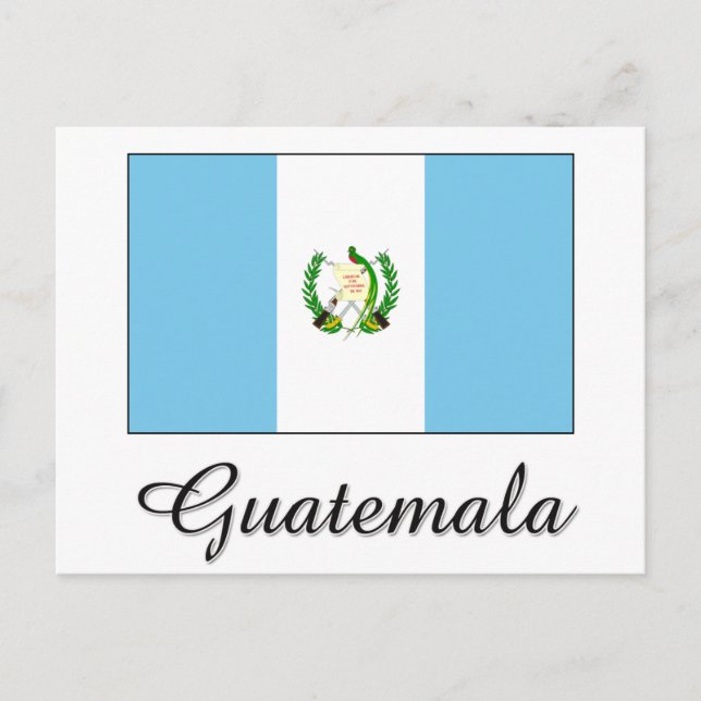 Guatemala Flagga Design Vykort (Framsida)