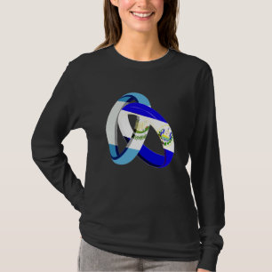 Guatemala Flagga El Salvador Grown Ring Bröllop Gi T Shirt