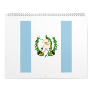 Guatemala Flagga Emblem Kalender