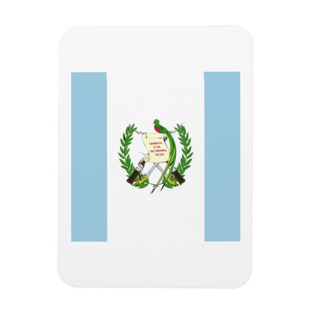 Guatemala Flagga Emblem Magnet (Vertikal)