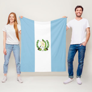 Guatemala flagga fleecefilt