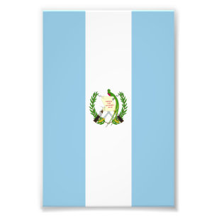 Guatemala flagga fototryck