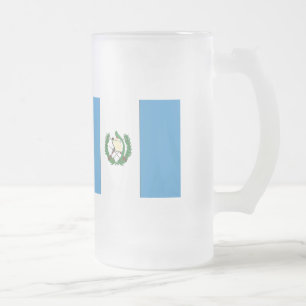 Guatemala Flagga Frostat Ölglas