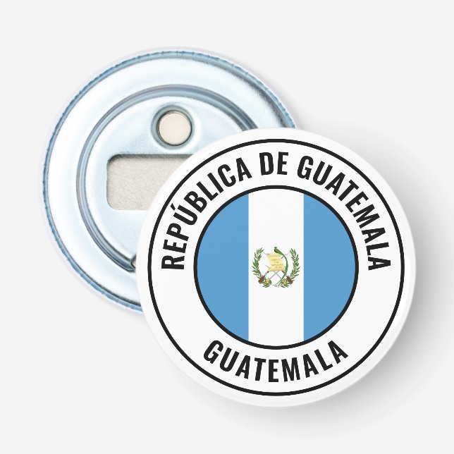Guatemala Flagga Gorgous Patriotic Flaska Open Flasköppnare (Framsidan)