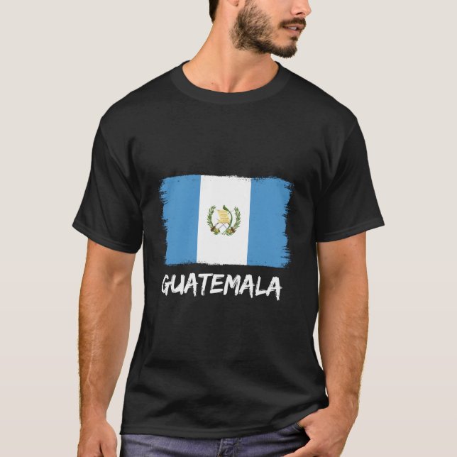 Guatemala Flagga Guatemalan T Shirt (Framsida)