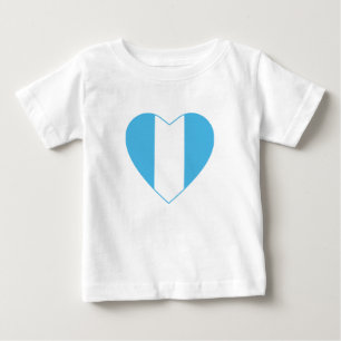 Guatemala Flagga Heart T-Shirt