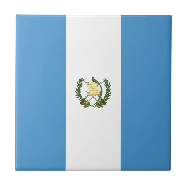Guatemala flagga kakelplatta (Framsidan)