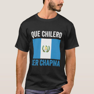 Guatemala Flagga Karta Women Girl Chapina Guatemal T Shirt
