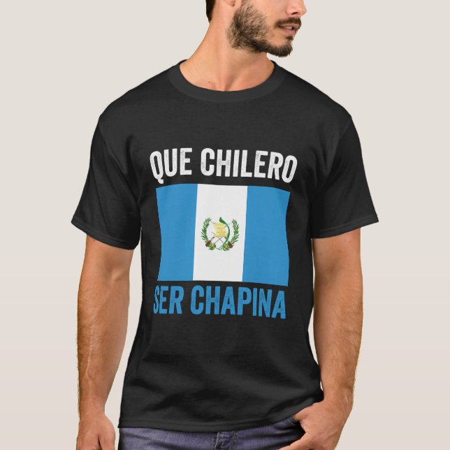 Guatemala Flagga Karta Women Girl Chapina Guatemal T Shirt (Framsida)