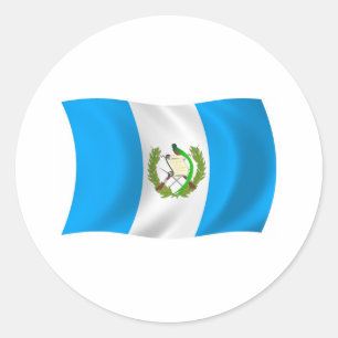 Guatemala Flagga Klistermärke