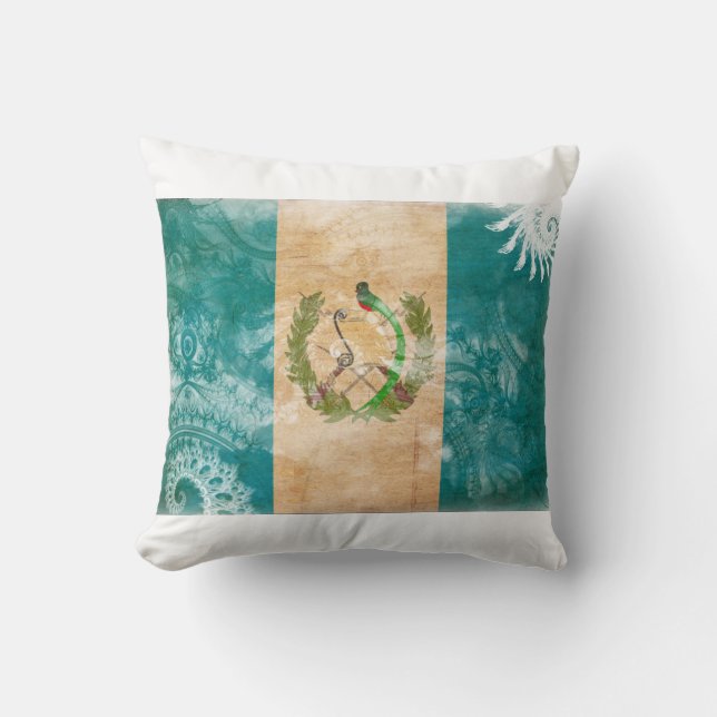 Guatemala flagga kudde (Framsida)
