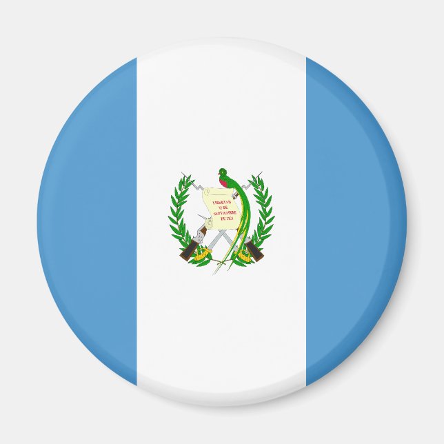 Guatemala Flagga Magnet (Framsidan)