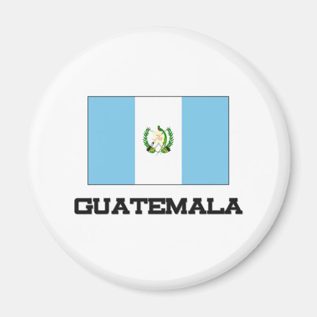 Guatemala Flagga Magnet (Framsidan)