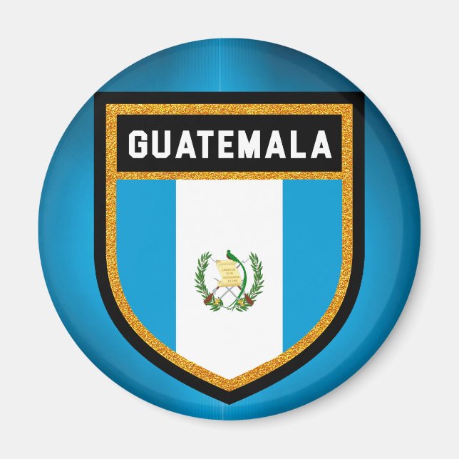 Guatemala Flagga Magnet (Framsidan)