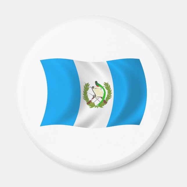 Guatemala Flagga Magnet (Framsidan)