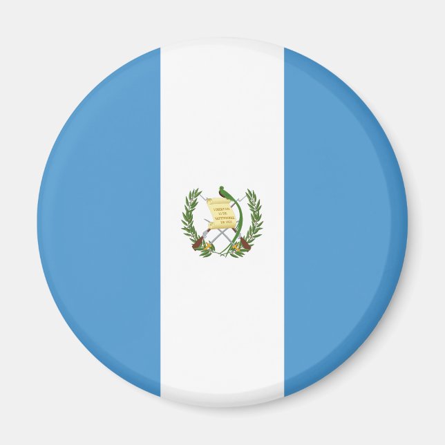 Guatemala Flagga Magnet (Framsidan)