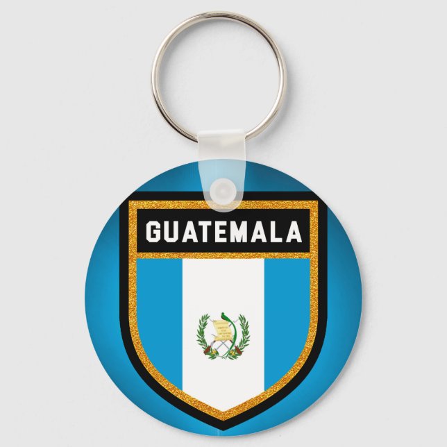 Guatemala Flagga Nyckelring (Framsida)