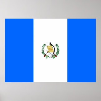 Guatemala Flagga Poster