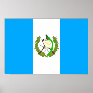 Guatemala flagga poster