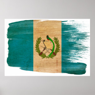 Guatemala Flagga Poster