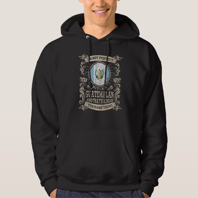 Guatemala Flagga Proud Guatemalans Manar & Women Hoodie (Framsida)