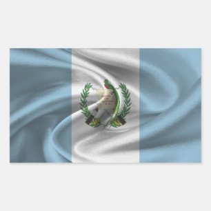 Guatemala Flagga Rektangulärt Klistermärke