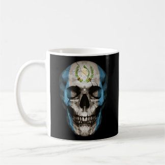 Guatemala Flagga Skull Guatemalan Roots Proud Patr Kaffemugg