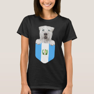 Guatemala Flagga Soft Jackat Wheaten Terrier Hund  T Shirt