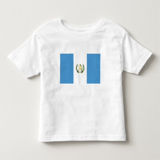 Guatemala Flagga T Shirt (Framsida)