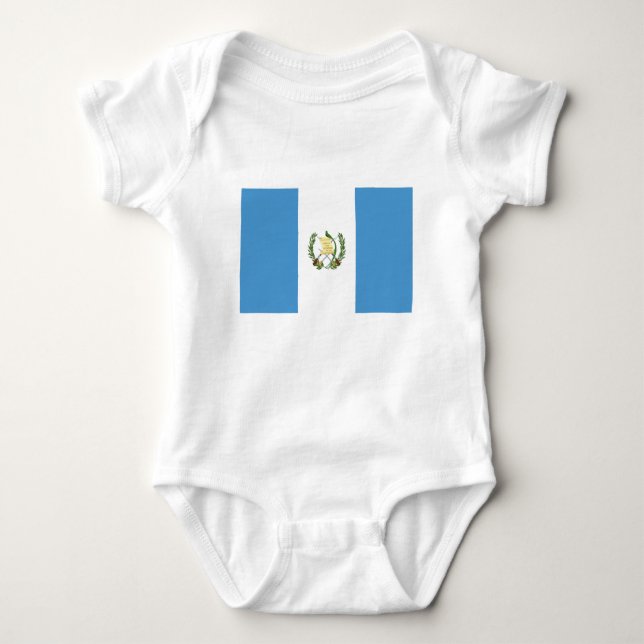 Guatemala Flagga T Shirt (Framsida)