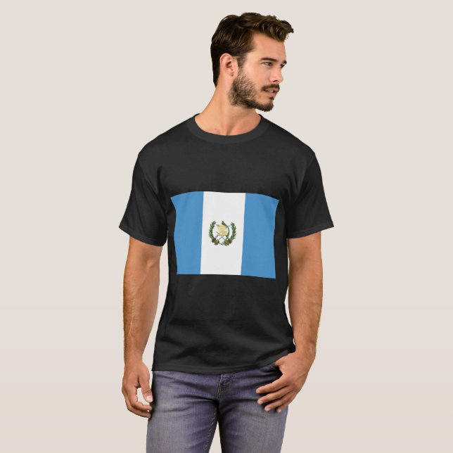 Guatemala Flagga T-shirt (Hel framsida)