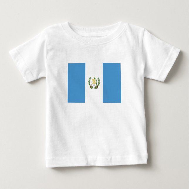 Guatemala Flagga T Shirt (Framsida)