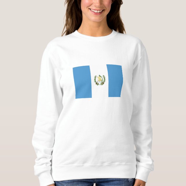 Guatemala Flagga T Shirt (Framsida)