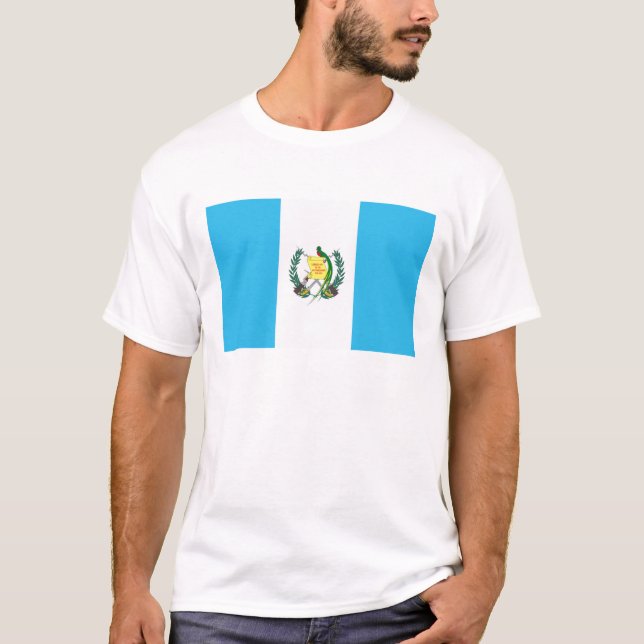 Guatemala Flagga T-shirt (Framsida)
