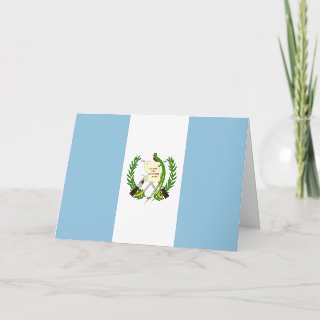 Guatemala flagga tack kort (Framsida)