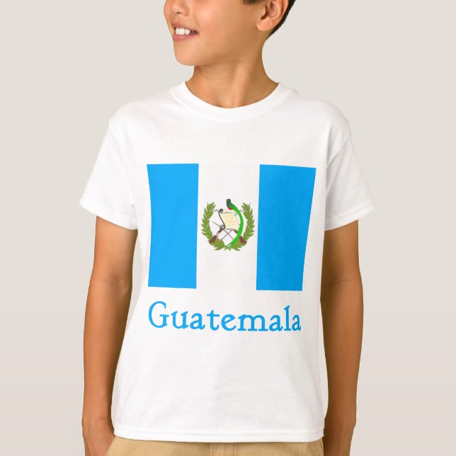 Guatemala flagga tee shirt (Framsida)